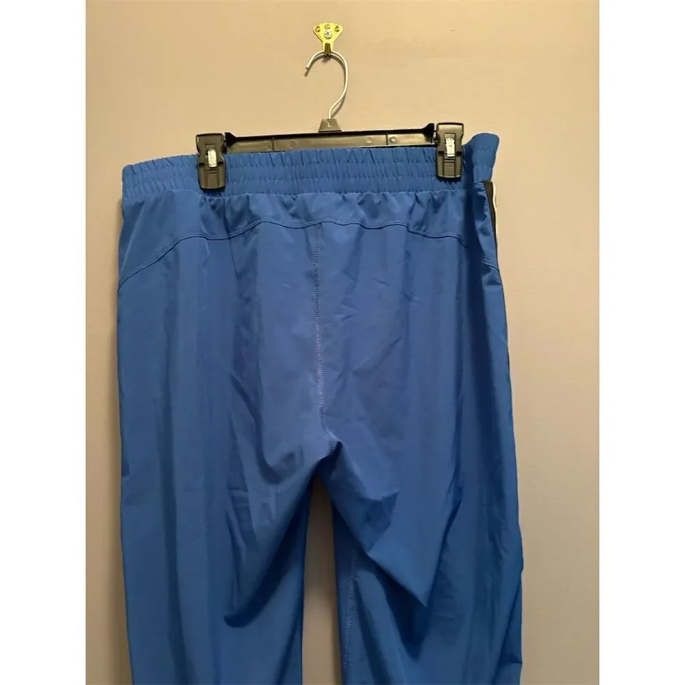 DKNY Sport Women's Blue Sweatpants Size L Elastic Waist Gathered Ankles - Picture 6 of 12
